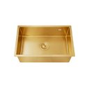 Ver imagem 1 de Cuba Cozinha Gourmet Nano Inox 304 Escovado 50x40 Dourada Completa Brinovar