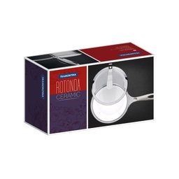 Panela Tramontina em ACO INOX Fundo Triplo Revestimento Interno em Ceramica Branca com Tampa de Vidr - 1