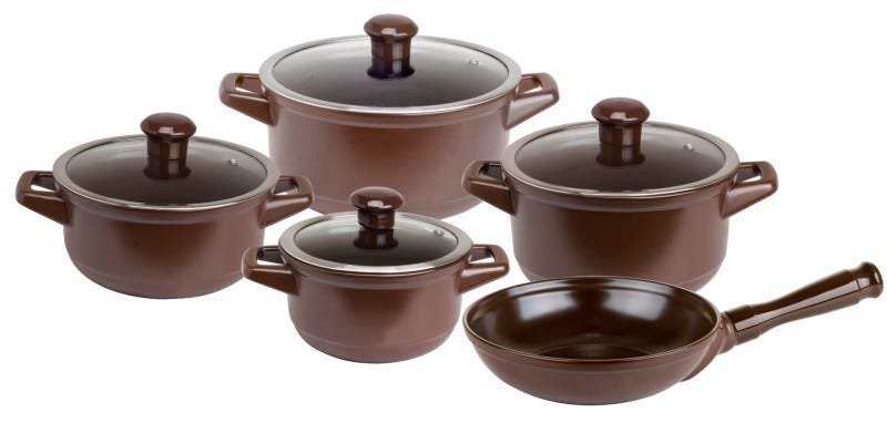 Conjunto Panelas de Cerâmica Ceraflame Duo 5 Peças Chocolate Menor preço em Conjunto Panelas de Cerâmica Ceraflame Duo 5 Peças Chocolate