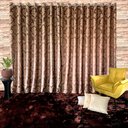 Ver imagem 1 de Cortina Jacquard Blackout Marrom 2,80m X 1.80m