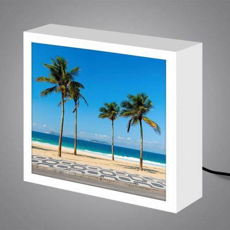 Luminária Lightbox ¿ caixa de luz colorida, criativa, decorativa e descolada | Calçadão na praia de - 2