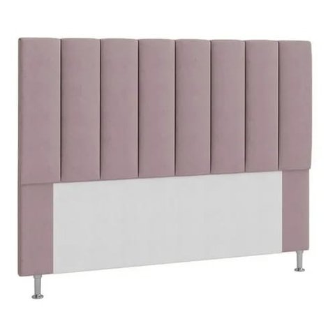 Cabeceira Estofada Libia 160CM Queen Suede Rose - D A DECOR