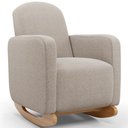 Ver imagem 3 de Poltrona de Amamentação com Balanço Orgânica Saori W01 Bouclê Creme - Lyam Decor