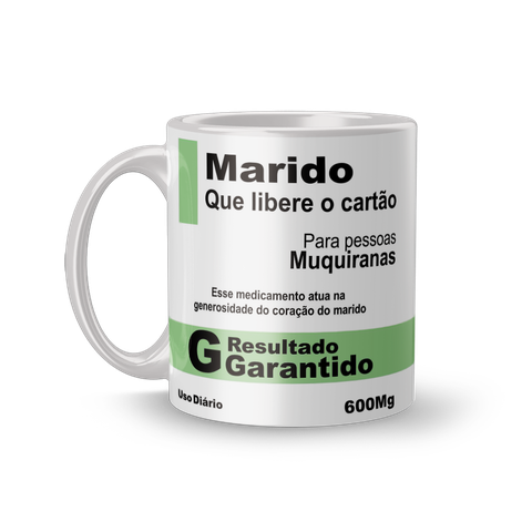 Caneca Criativa com Estampa de Remédios Engraçados Marido
