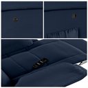 Ver imagem 7 de Poltrona do Papai Reclinável Sala de Cinema Madrid Glider Manual Giratória Massagem USB PU Azul G23