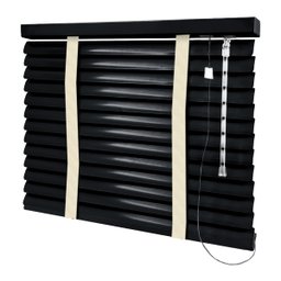 Persiana Horizontal - 1,00m Larg X 1,40m Alt - Alumínio 50mm com Fita Decorativa - 2