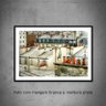 Quadro decorativo com fotografia | tamanho 40 x 60 cm | Telhados em Paris - 1