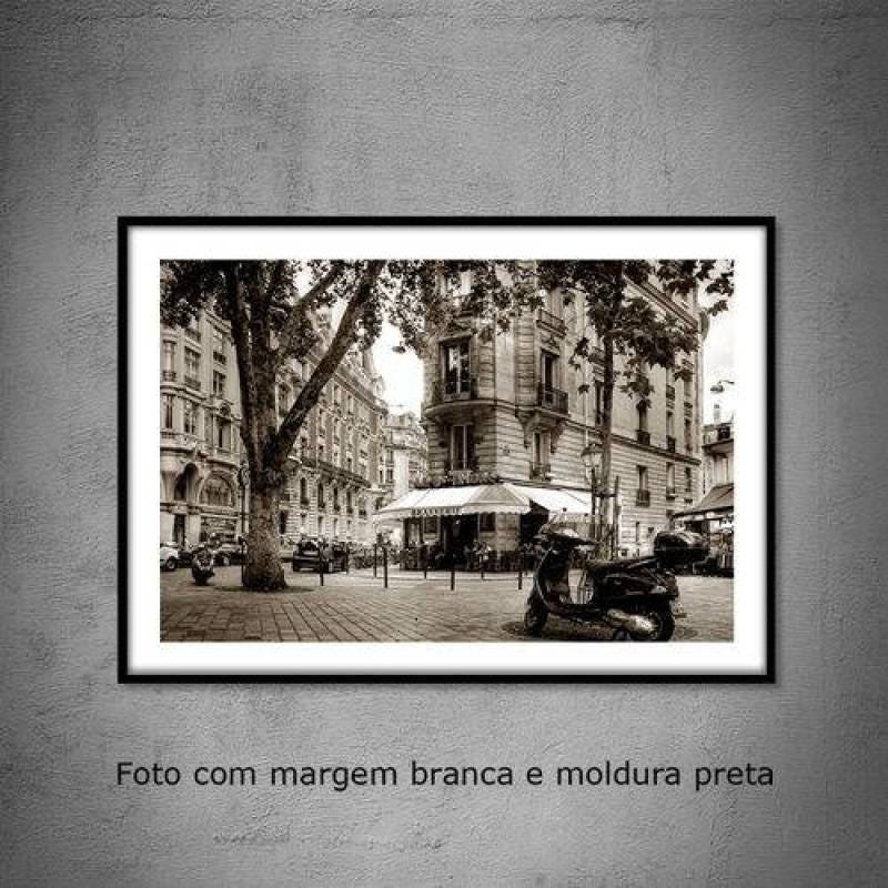 Quadro decorativo com fotografia | tamanho 40 x 60 cm | Bistrô em Paris - 1