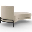 Ver imagem 5 de Chaise Longue Divã 164cm Braço Direito Logus D06 Veludo Bege - Mpozenato