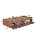 Ver imagem 4 de Cama de Solteiro com 2 Portas Basculantes Mel