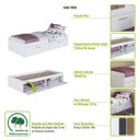 Ver imagem 5 de Cama de Solteiro com 2 Portas Basculantes Mel