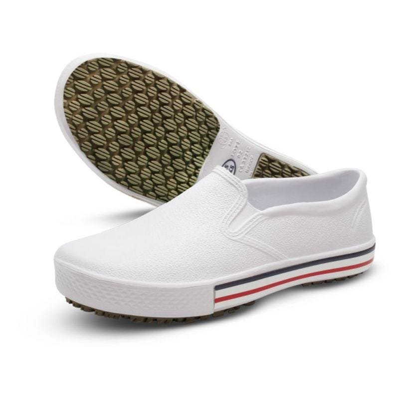 Ver imagem 1 de Tênis Works Profissional Antiderrapante Chef De Cozinha Branco - Branco - 44