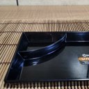 Ver imagem 4 de Kit 12 Pratos para Sushi Comida Japonesa com Porta Shoyu Comida Oriental Preto Uno Coza