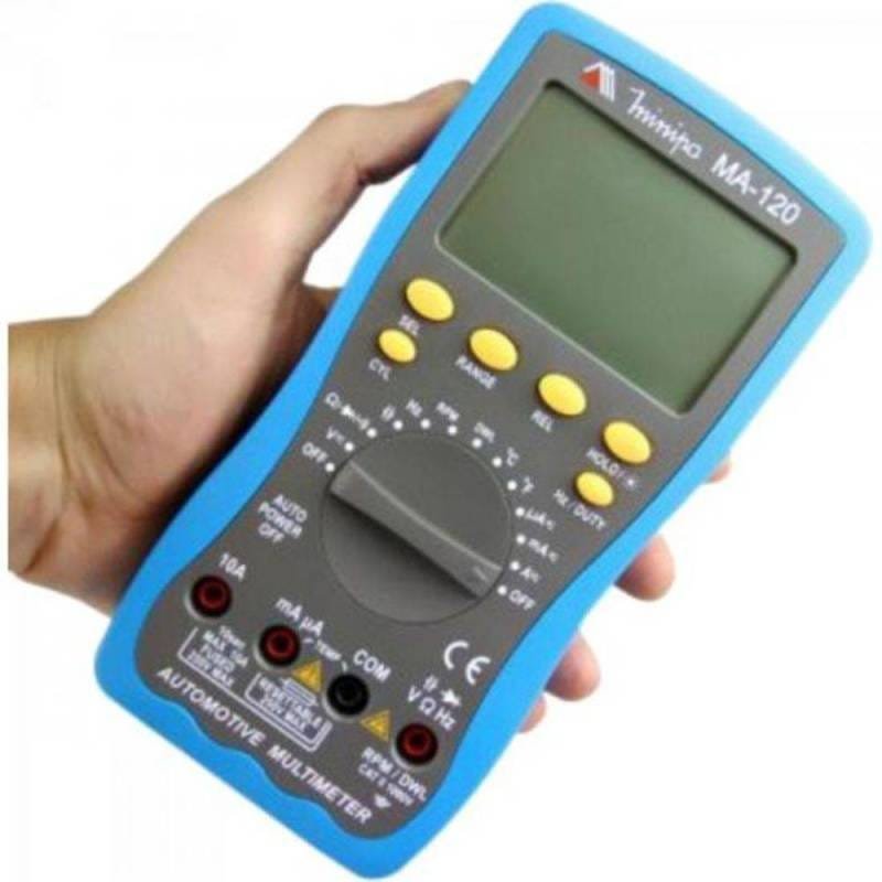 Multímetro Automotivo Ma-120 Cinza/Azul Minipa - 5