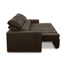 Ver imagem 6 de Sofá Retrátil e Reclinável 3 Lugares 1,90m com Molas Sabrina Suede Marrom Madelina Decor