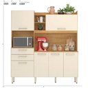 Ver imagem 2 de Armario de Cozinha 6 Portas 2 Gavetas Select