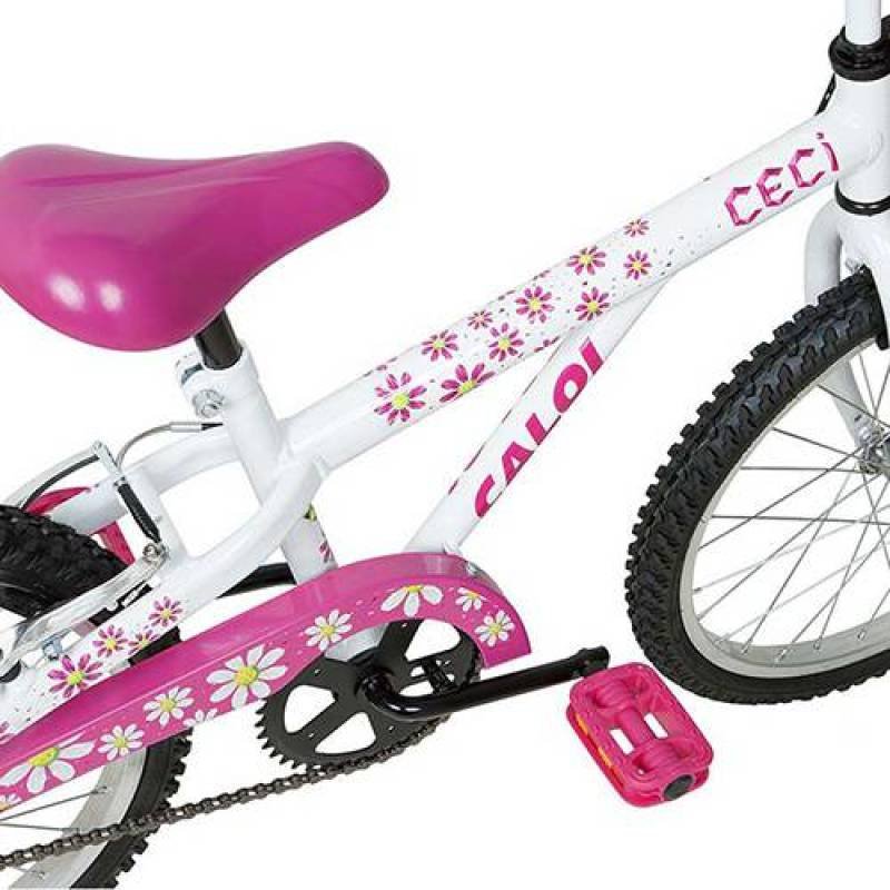 Bicicleta Caloi Ceci - Aro 20 -1v - Branca - 2