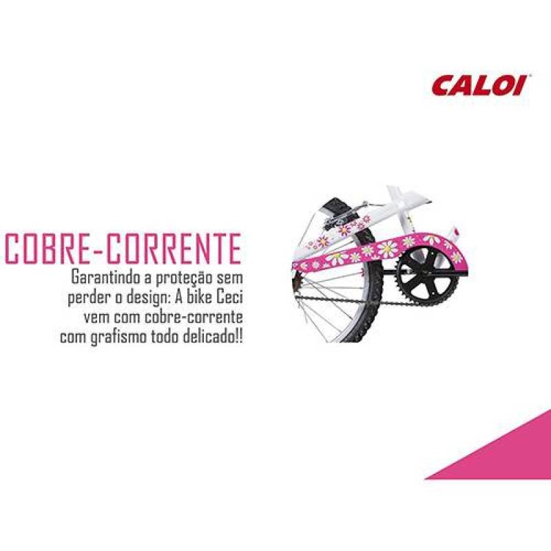 Bicicleta Caloi Ceci - Aro 20 -1v - Branca - 9