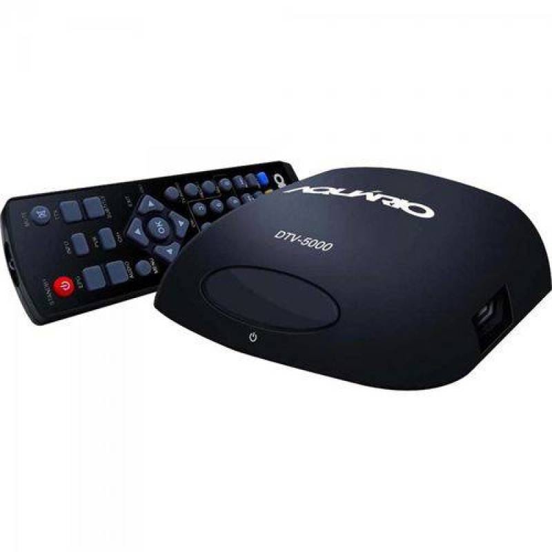 Conversor e Gravador Digital Bivolt Preto DTV 5000 Aquário - 2
