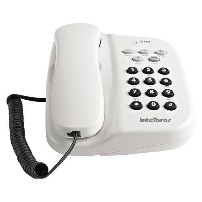 Telefone Intelbras Tc 500 sem Chave Branco - 1