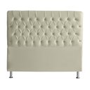 Ver imagem 2 de Kit Cabeceira de Cama Box e Calçadeira Baú Paris Casal 140 Cm Capitonê Suede Porcelana Eli Móveis