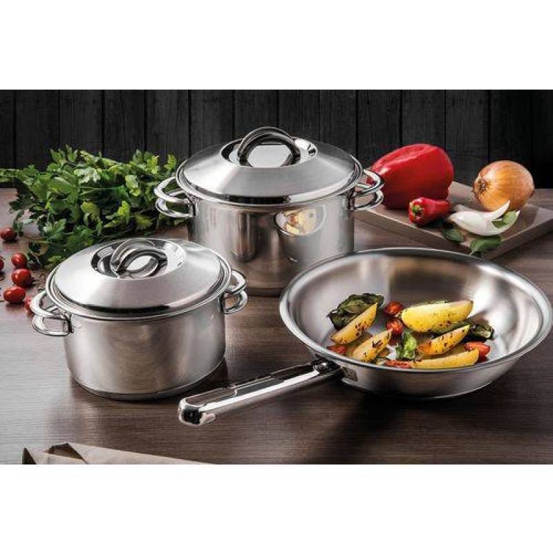 Jogo de Panelas Aço Inox com Fundo Triplo 3 Pç. Solar - Tramontina - 3