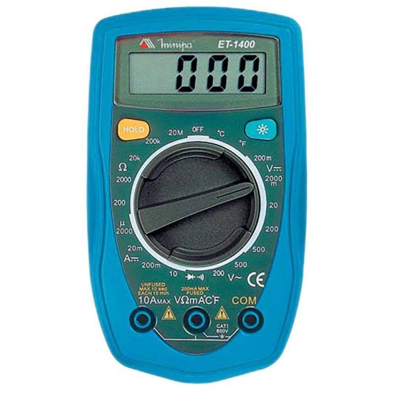 Multimetro digital Minipa Et-1400 LCD Data Hold - 2
