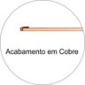 Barra Piatina 45cm Com 6 Ganchos Para Utensílios Multiuso - Cobre - 2