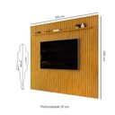 Ver mais imagens de Painel para Tv até 75 Polegadas Ripado Dj Móveis Trento 275 Cedro