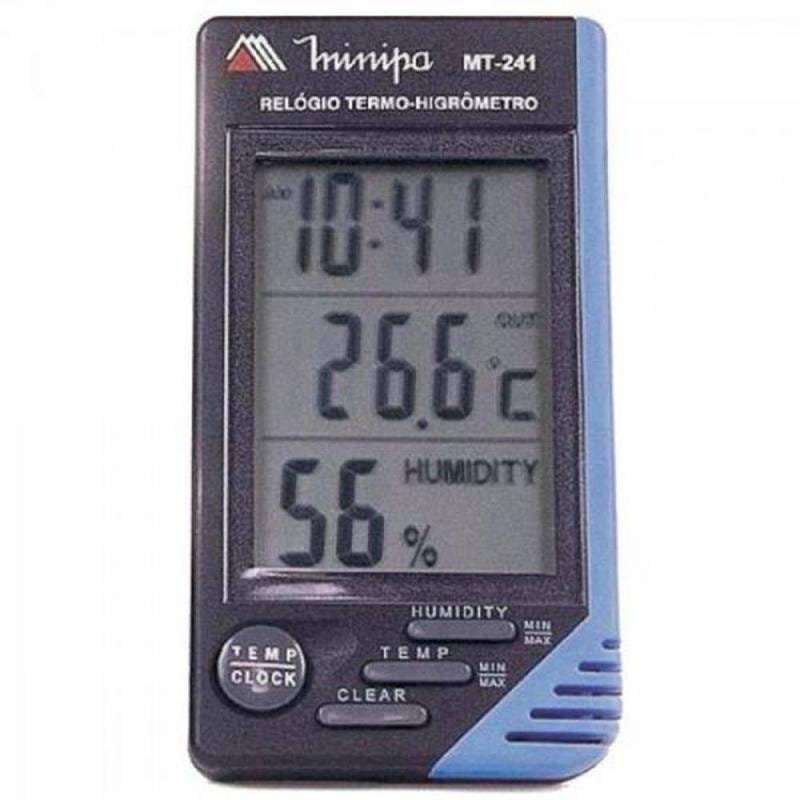 Relógio Termo-Higrômetro MT-241 MINIPA - 2