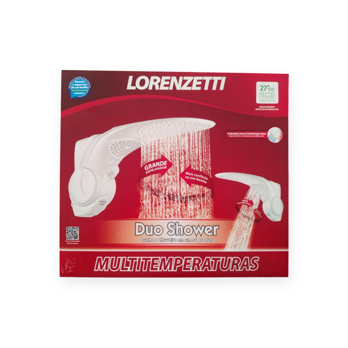 Chuveiro Elétrico Lorenzetti Duo Shower 127V 5500W Branco - 3