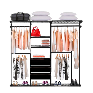 Closet Aramado - Linear Clr 250 com Gaveta - 2,20m - Preto