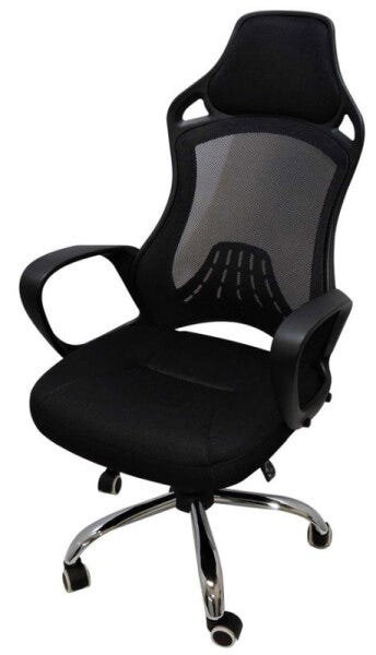 Cadeira Gamer Presidente Ny Tela Mesh Estrela Cromada - Preta - 5