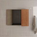 Ver imagem 1 de Espelheira para Banheiro 80 Cm com 1 Porta Marina Amêndoa