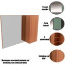 Ver imagem 5 de Espelheira para Banheiro 80 Cm com 1 Porta Marina Amêndoa
