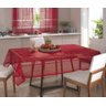 Toalha De Mesa Retangular Color Vermelho 6 Lugares Renda - 1
