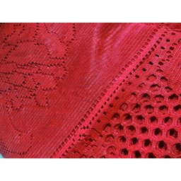 Toalha De Mesa Retangular Color Vermelho 6 Lugares Renda - 6 Toalha De Mesa Retangular Color Vermelho 6 Lugares Renda - 6