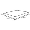 Ver imagem 4 de Colchão Casal Castor King Max Espuma D45 180x200x18cm Branco/Azul -
