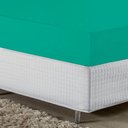Ver imagem 2 de Lençol com Elástico Casal Nobre Viúva 1 Peça 30cm de Altura Malha 100% Algodão - Jade