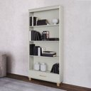 Ver imagem 3 de Estante Decorativa para Livros 77cm 4 Prateleiras e Gaveta 100% Mdf C57 Pradel Móveis