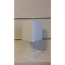 Ver imagem 2 de Abajur Quadrado de Mesa Md-2008 Base Branca Cúpula Tecido 15/13x13cm Branca