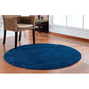 Tapete Redondo 150 x 150 Azul