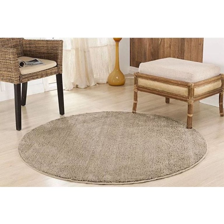 Tapete Redondo 150 X 150 Areia