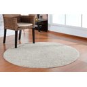 Ver imagem 1 de Tapete para Quarto e Sala Felpudo 1m Redondo Apolo PrataTêxtil Prata 100 x 100