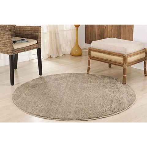 Tapete Redondo 100 x 100 Areia