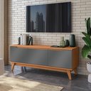 Ver imagem 1 de Rack Kappesberg 3 Portas Canela/chumbo 136cm
