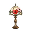 Ver imagem 1 de Abajur Luminária Tiffany Decorativo Colorido para Sala Quarto e Escritório 20x38cm