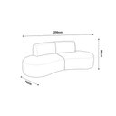 Ver imagem 6 de Sofá Orgânico e Puff Módulo Curvo Savana Boucle Bege - Montanari's Decor