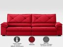 Ver imagem 6 de Sofá com Carregador Usb e Molas no Assento Retrátil Reclinável Maestro 2,50m Velosuede - Netsofas