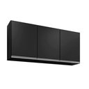 Ver imagem 4 de Armário Aéreo Valentina 120cm 3 Portas Preto Maderatto Móveis